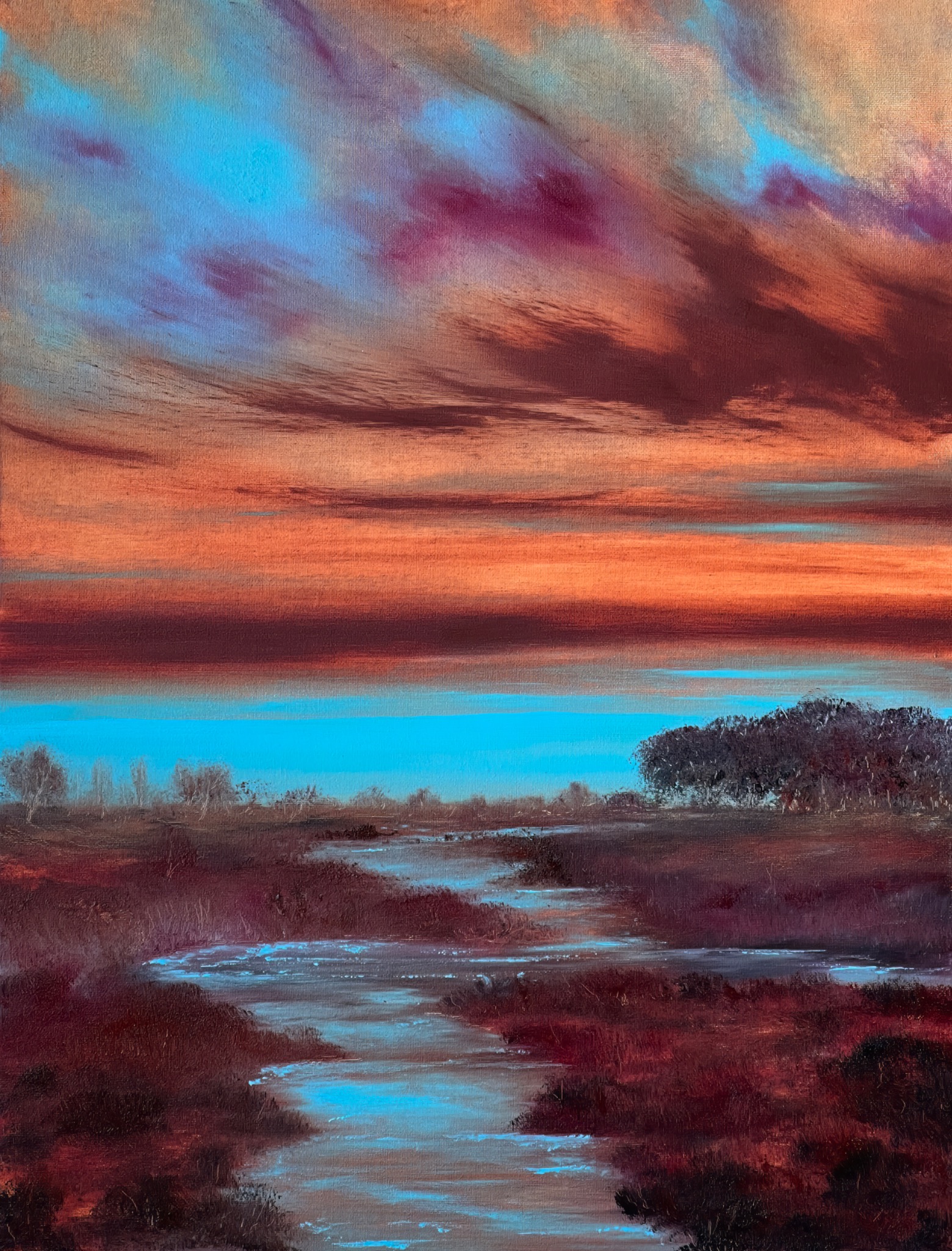 Cyan Creek by Mark A. Bradford